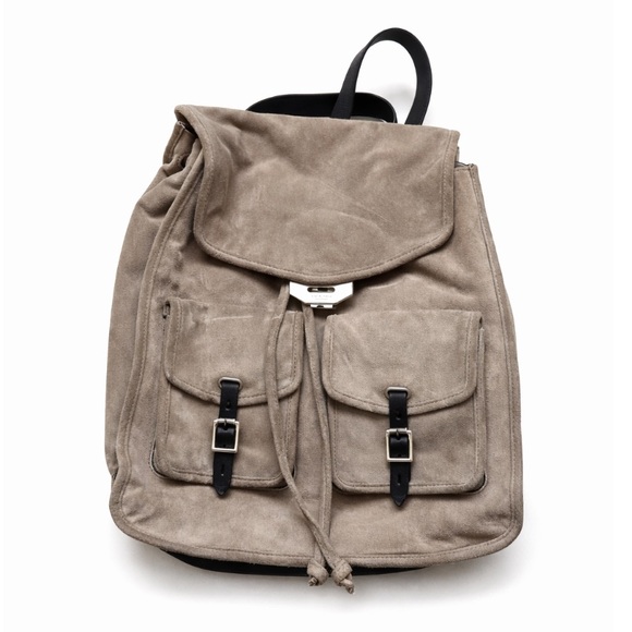 Rag & Bone Small Field Backpack in Warm Grey Suede REVOLVE Bag Purse